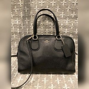 Black Small Leather Coach Bag